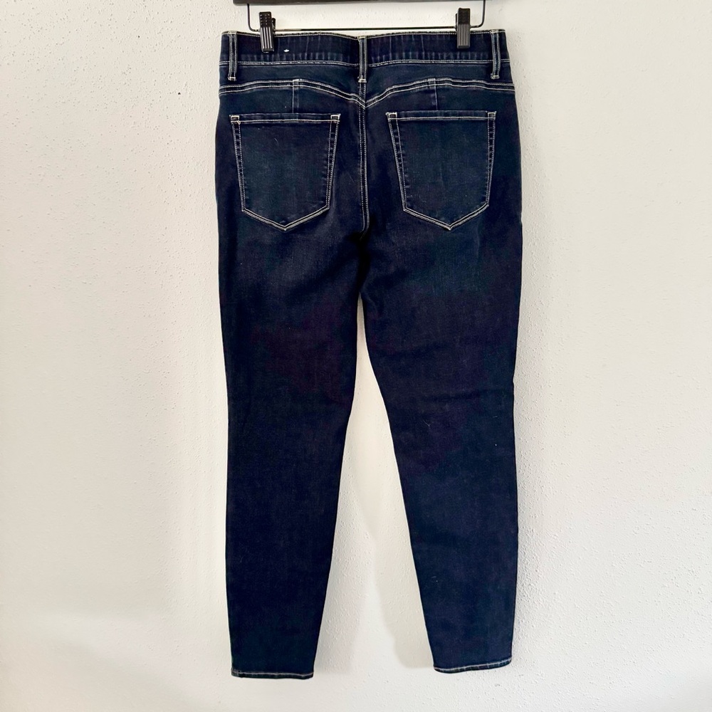 WHBM High-Rise Skinny Jeans Dark Wash Women's Size 10 Elastic Waistband Stretch - Picture 4 of 7